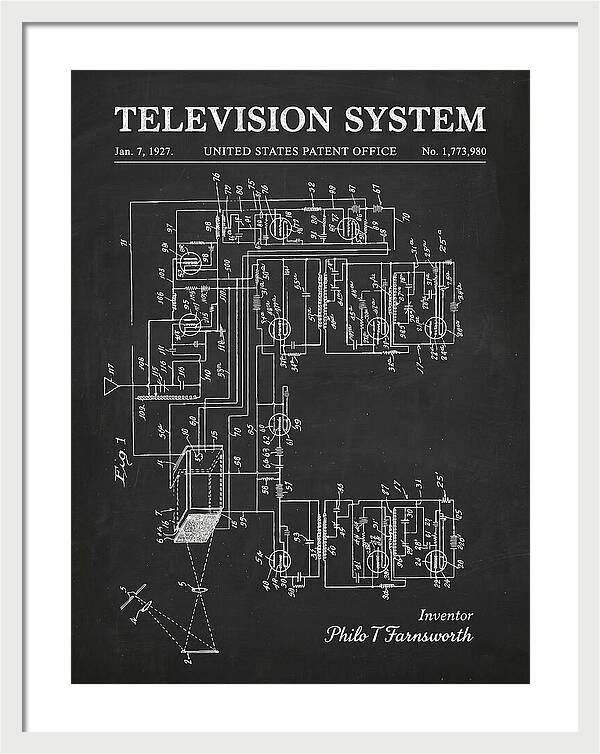 Television System Chalkboard Patent Us1773980a