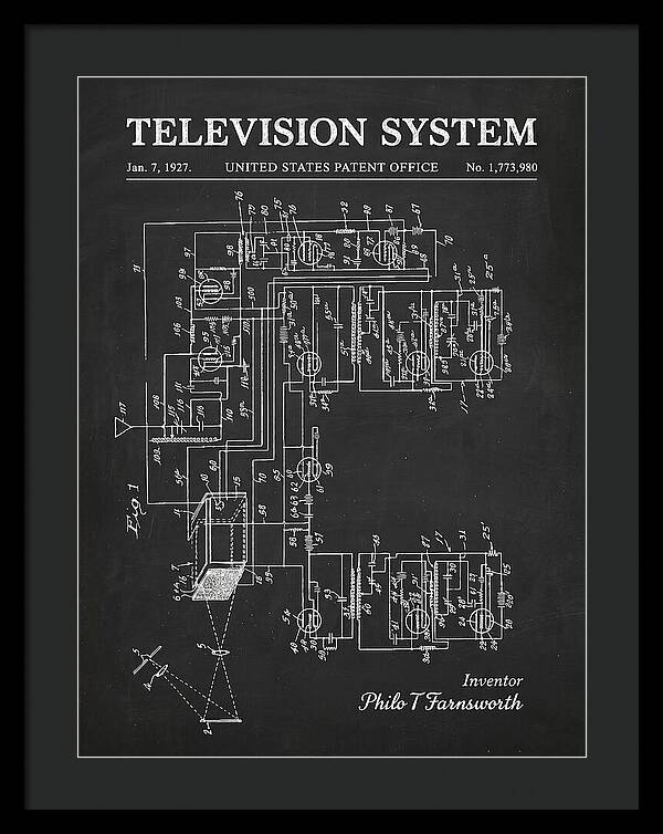 Television System Chalkboard Patent Us1773980a