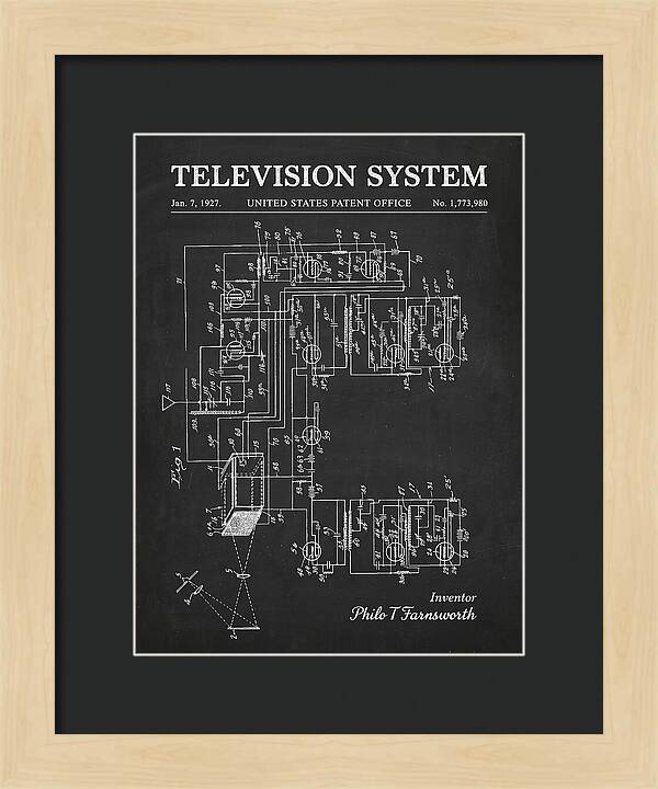 Television System Chalkboard Patent Us1773980a