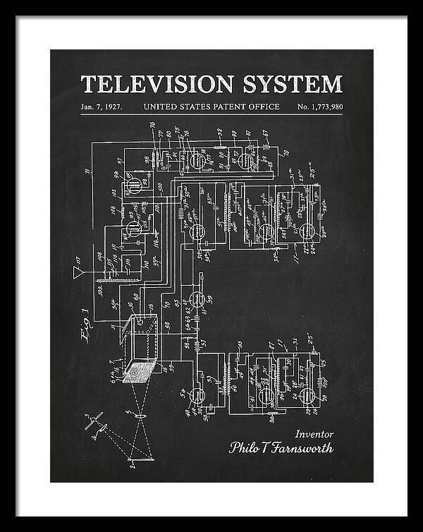 Television System Chalkboard Patent Us1773980a