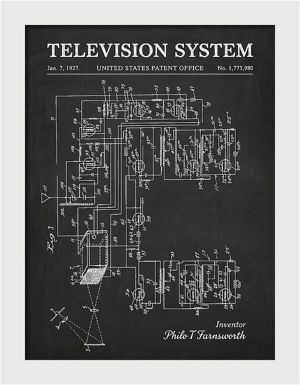 Television System Chalkboard Patent Us1773980a