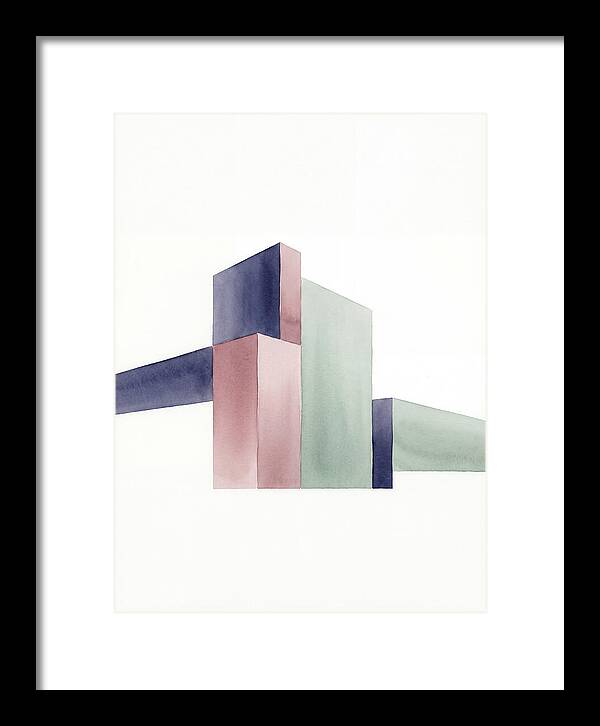 Temple Geometry In Watercolor