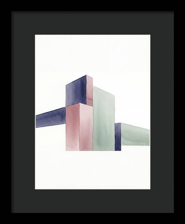 Temple Geometry In Watercolor