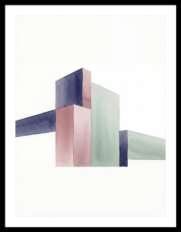 Temple Geometry In Watercolor