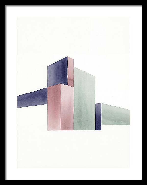 Temple Geometry In Watercolor