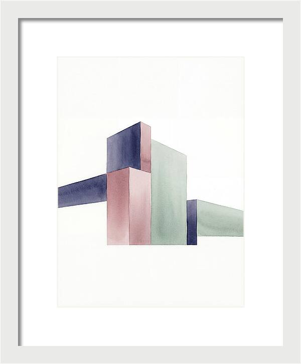 Temple Geometry In Watercolor