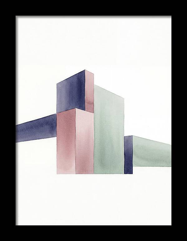 Temple Geometry In Watercolor
