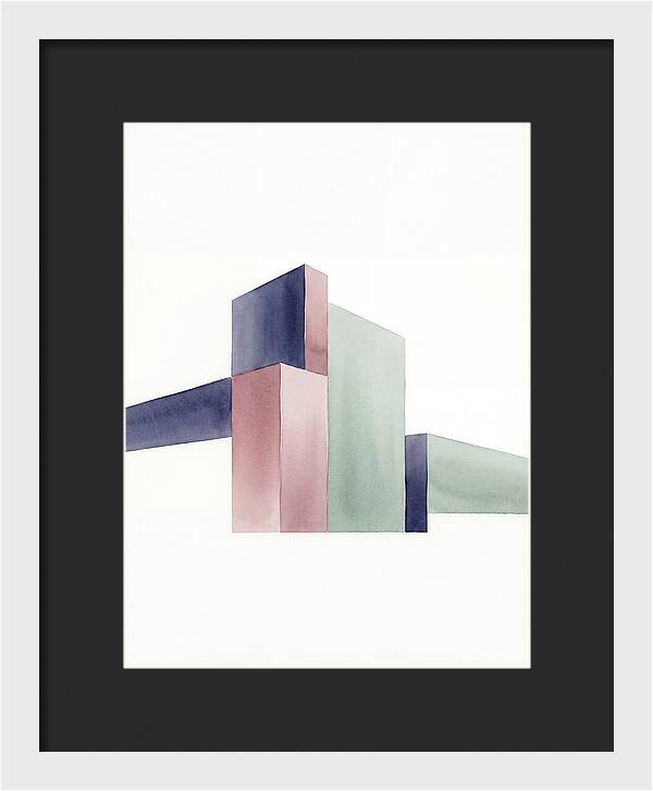 Temple Geometry In Watercolor