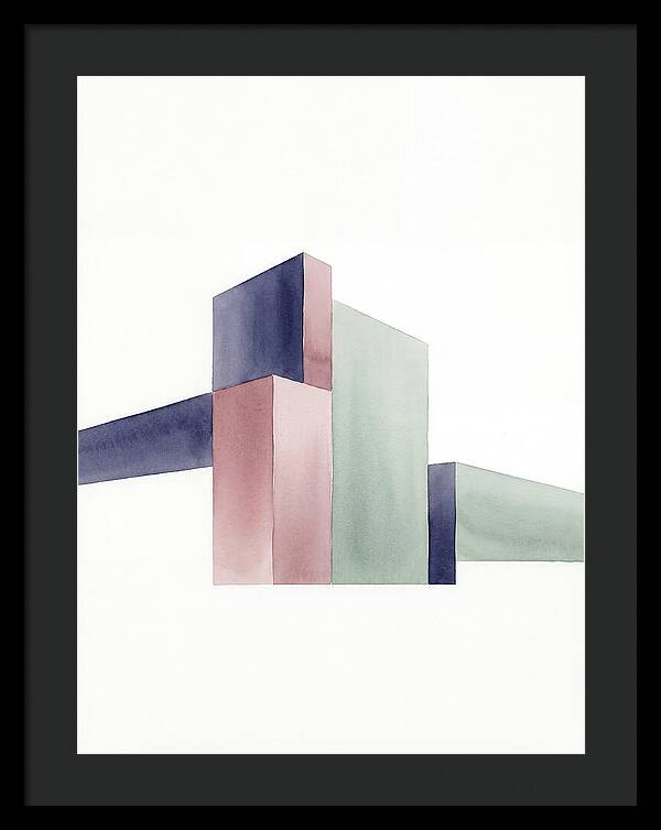 Temple Geometry In Watercolor