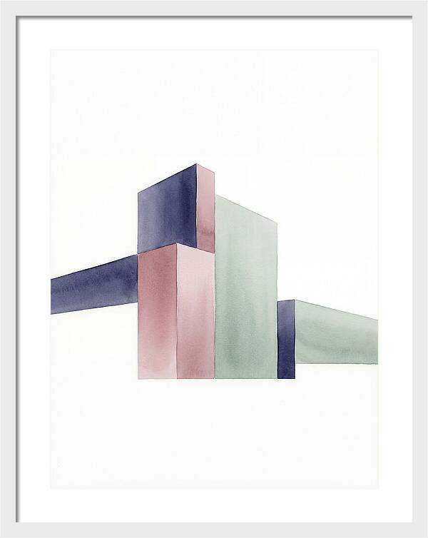 Temple Geometry In Watercolor