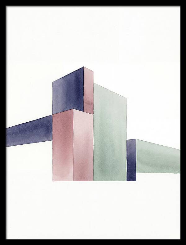 Temple Geometry In Watercolor
