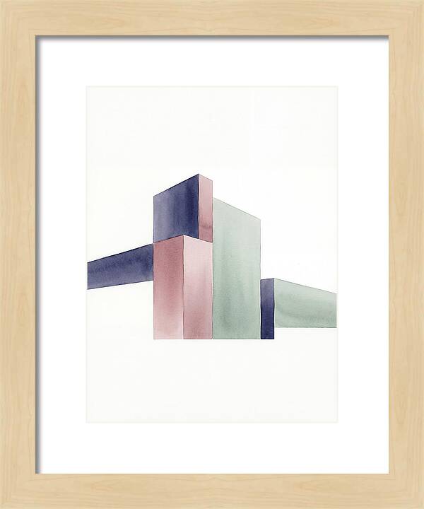 Temple Geometry In Watercolor