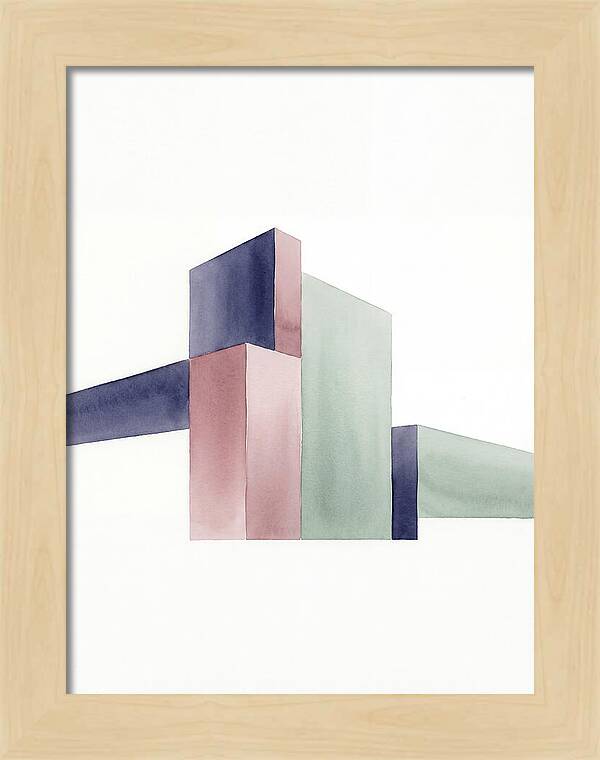 Temple Geometry In Watercolor