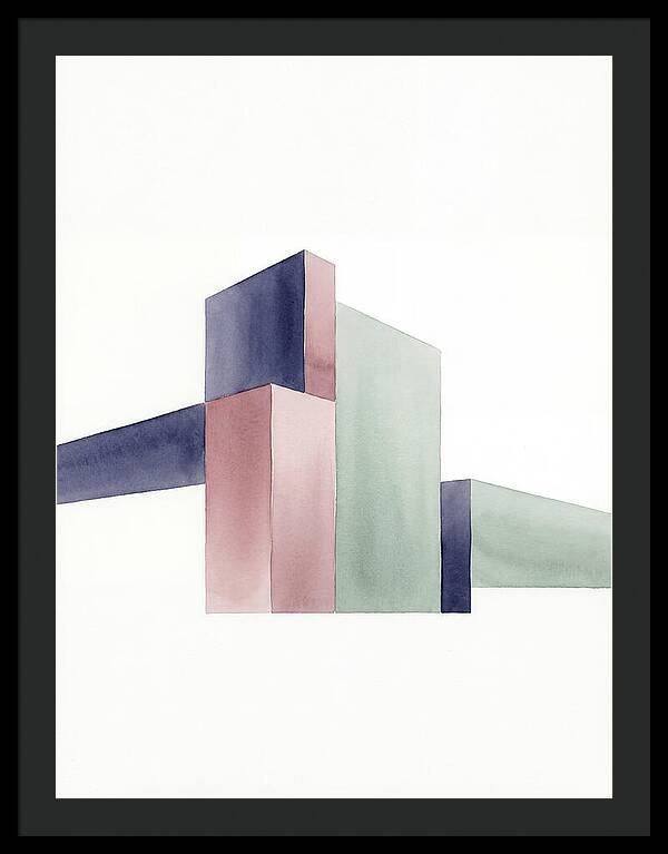 Temple Geometry In Watercolor