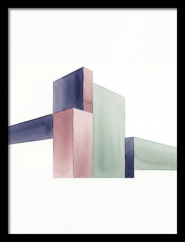 Temple Geometry In Watercolor