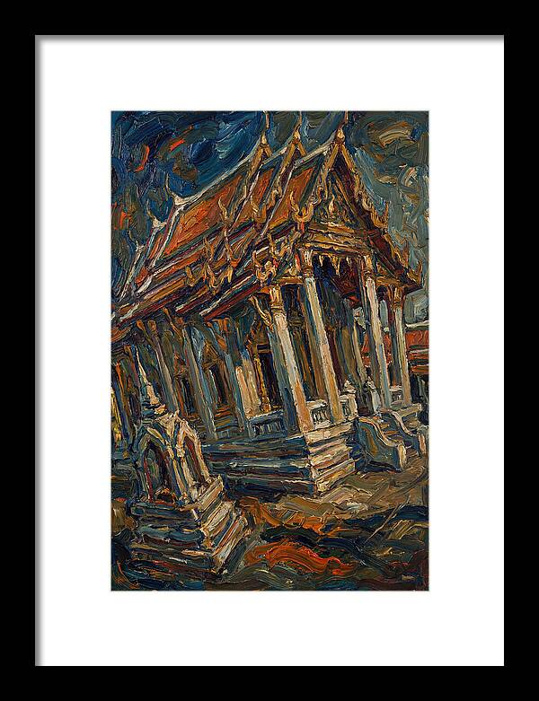 Temple In Expressionist Style