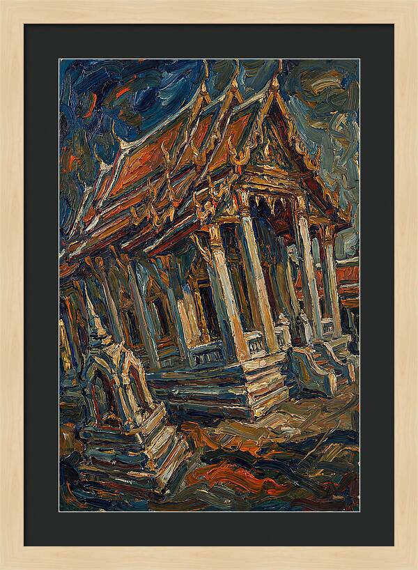 Temple In Expressionist Style