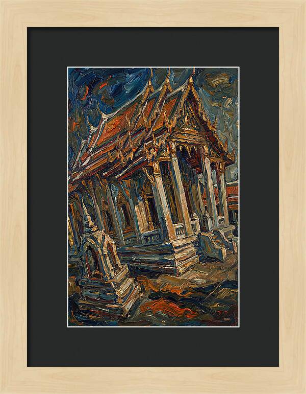 Temple In Expressionist Style