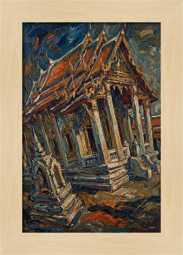 Temple In Expressionist Style