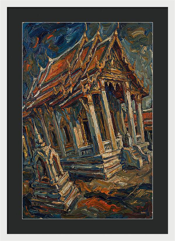 Temple In Expressionist Style