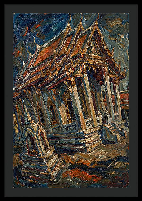 Temple In Expressionist Style