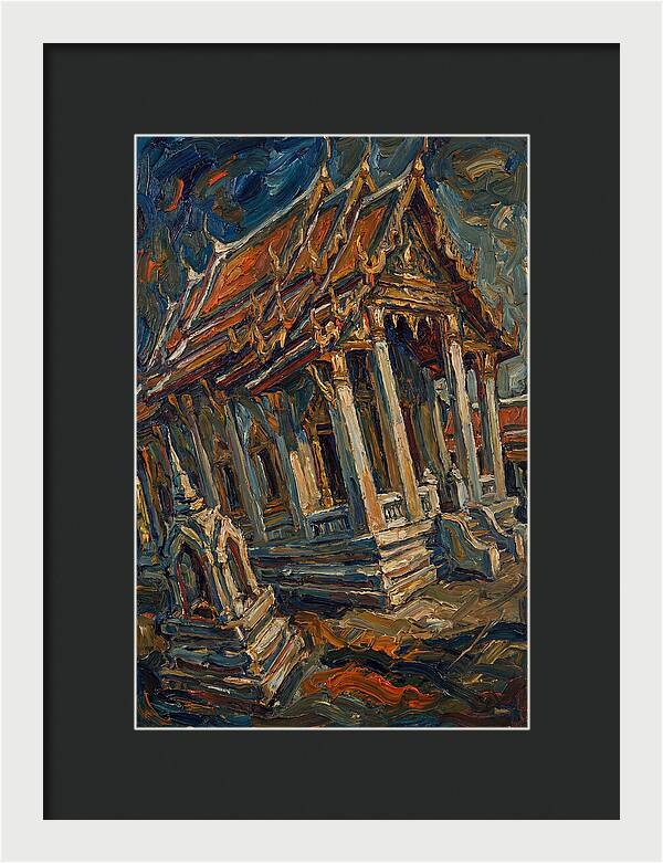 Temple In Expressionist Style