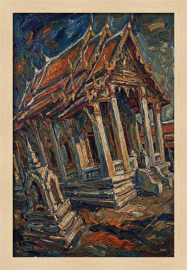 Temple In Expressionist Style