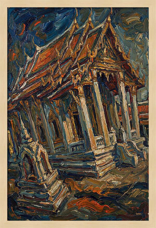 Temple In Expressionist Style