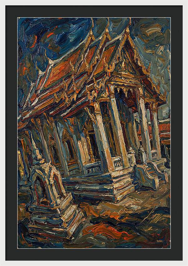 Temple In Expressionist Style