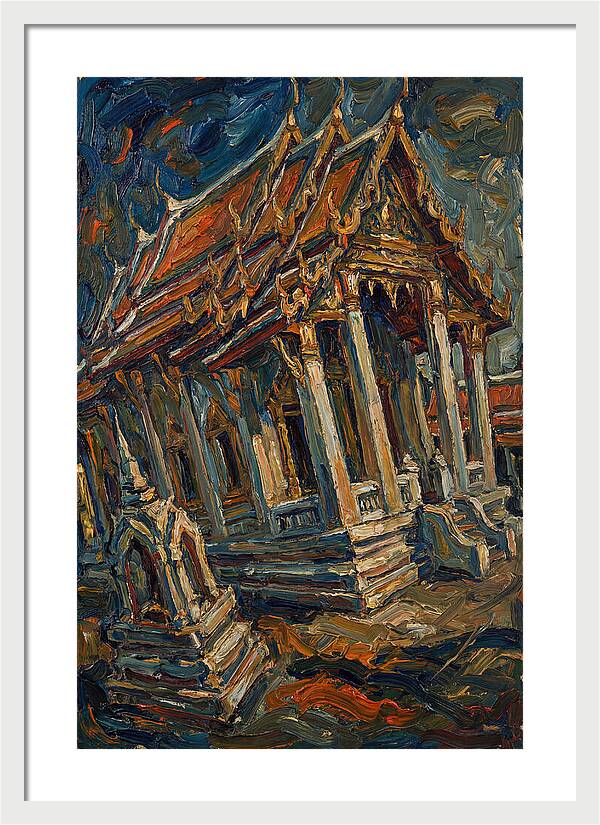Temple In Expressionist Style