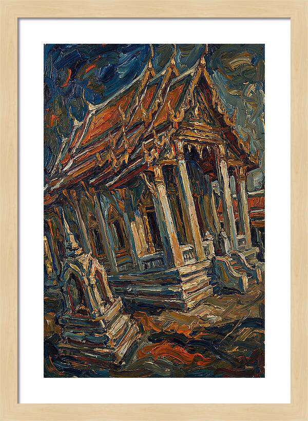 Temple In Expressionist Style