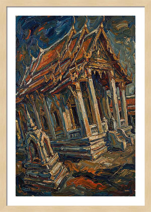 Temple In Expressionist Style