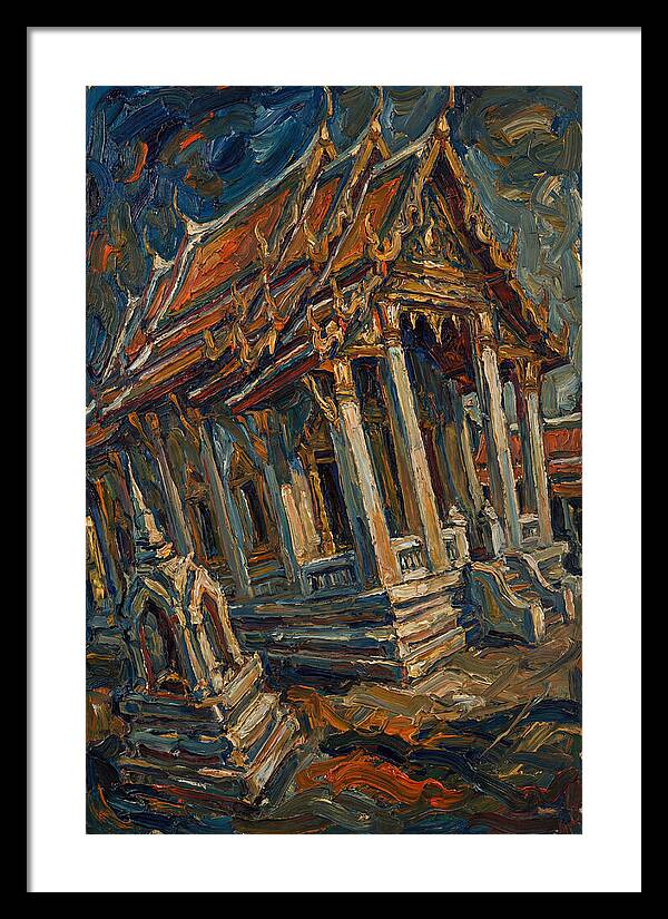 Temple In Expressionist Style