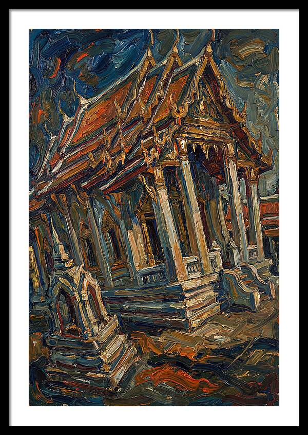 Temple In Expressionist Style