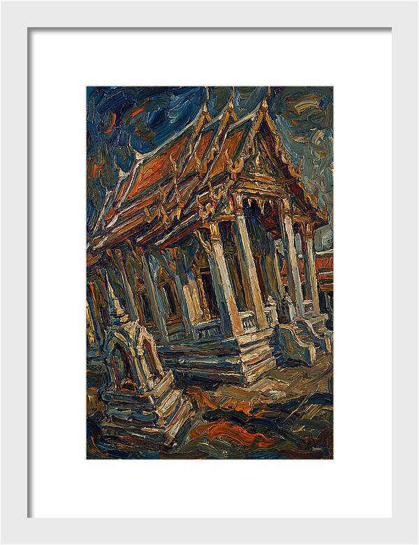 Temple In Expressionist Style