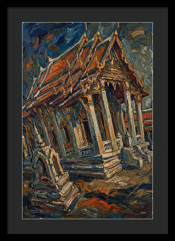 Temple In Expressionist Style