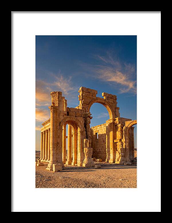 Temple Of Bel Ruins At Golden Hour