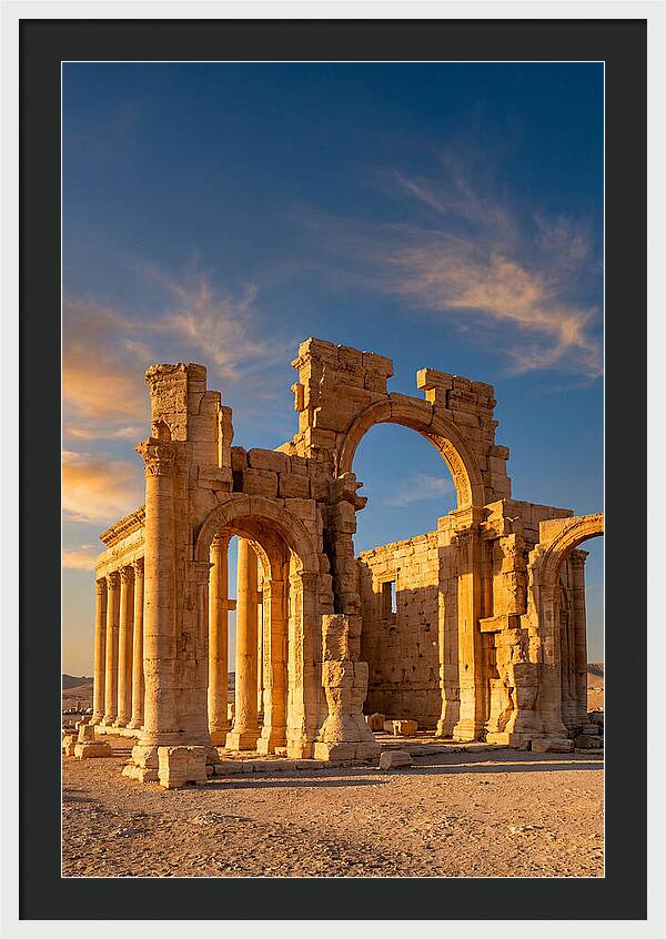 Temple Of Bel Ruins At Golden Hour
