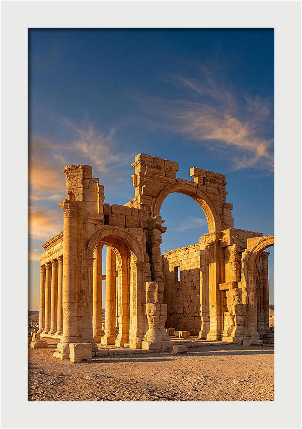 Temple Of Bel Ruins At Golden Hour