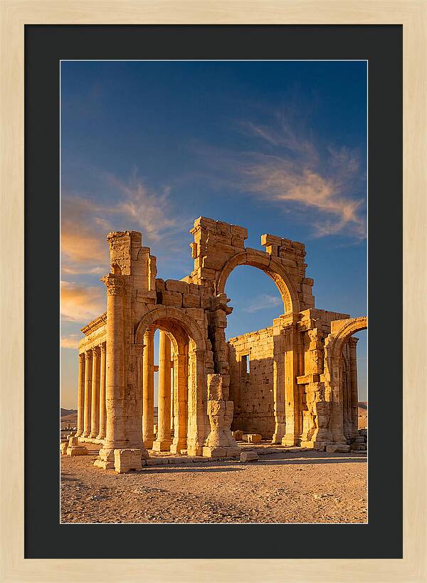 Temple Of Bel Ruins At Golden Hour
