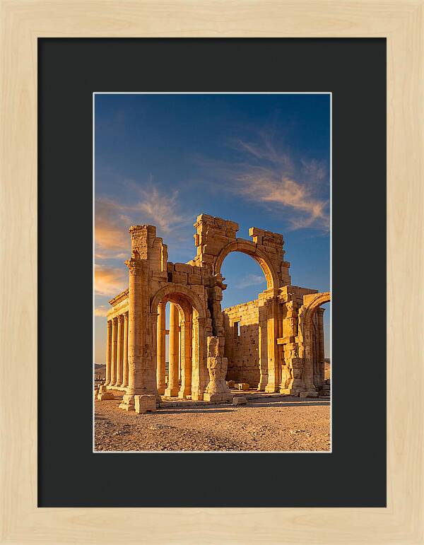 Temple Of Bel Ruins At Golden Hour