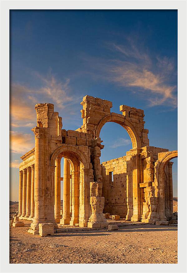 Temple Of Bel Ruins At Golden Hour