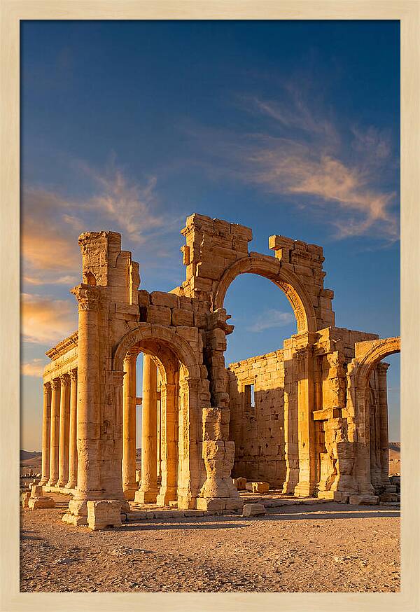 Temple Of Bel Ruins At Golden Hour