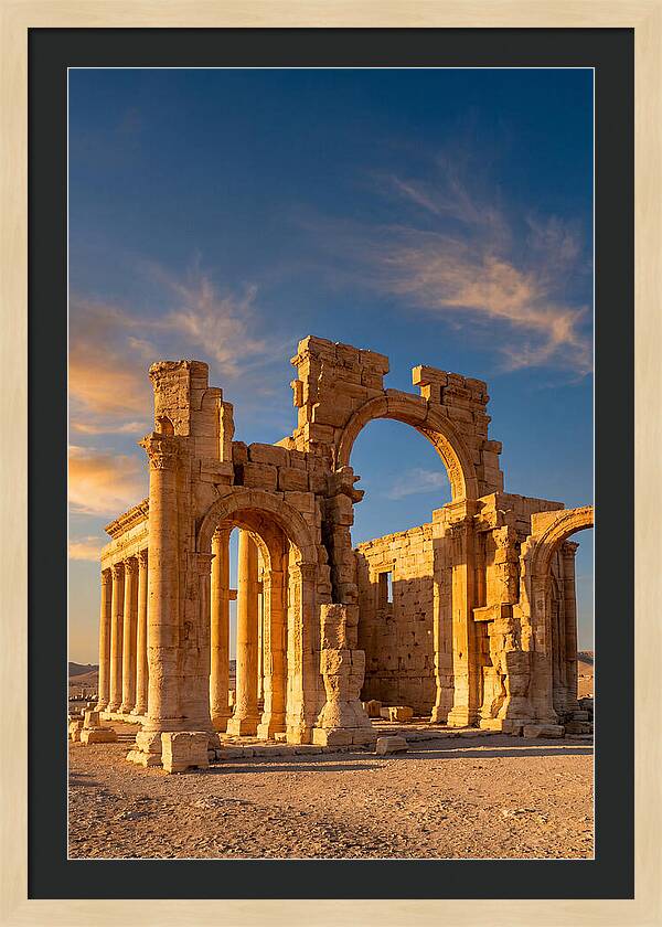 Temple Of Bel Ruins At Golden Hour