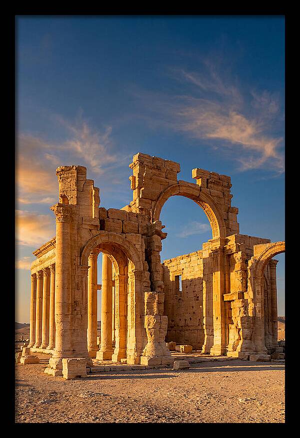 Temple Of Bel Ruins At Golden Hour