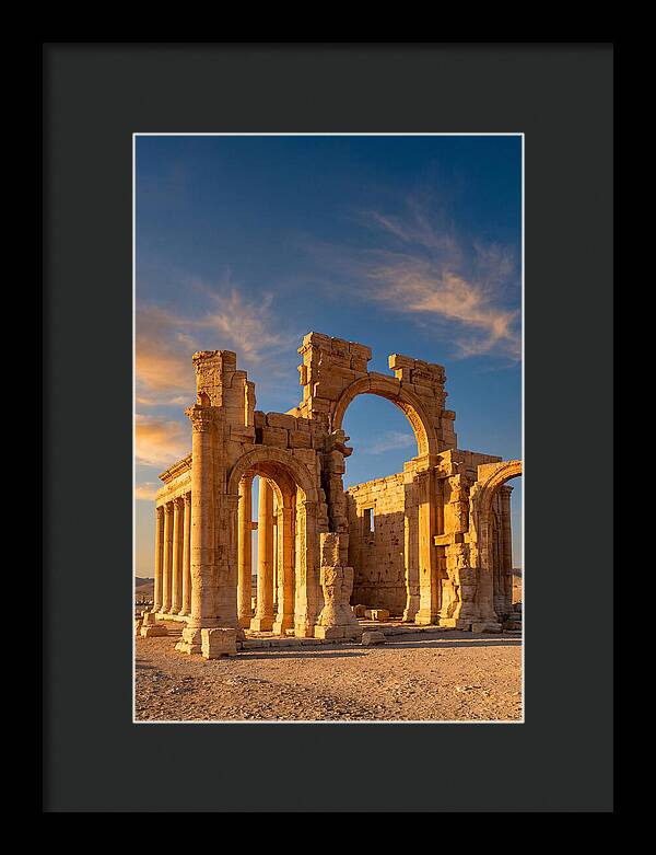 Temple Of Bel Ruins At Golden Hour