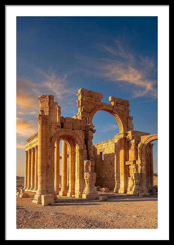 Temple Of Bel Ruins At Golden Hour