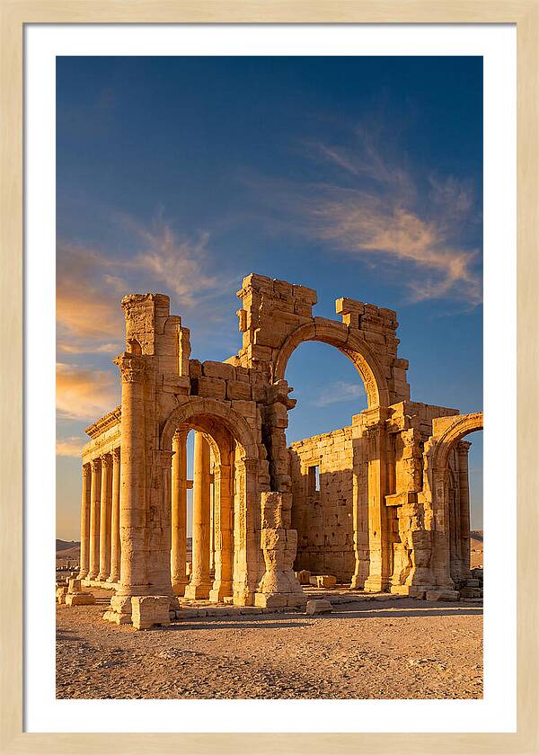 Temple Of Bel Ruins At Golden Hour