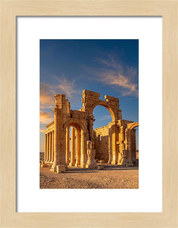 Temple Of Bel Ruins At Golden Hour