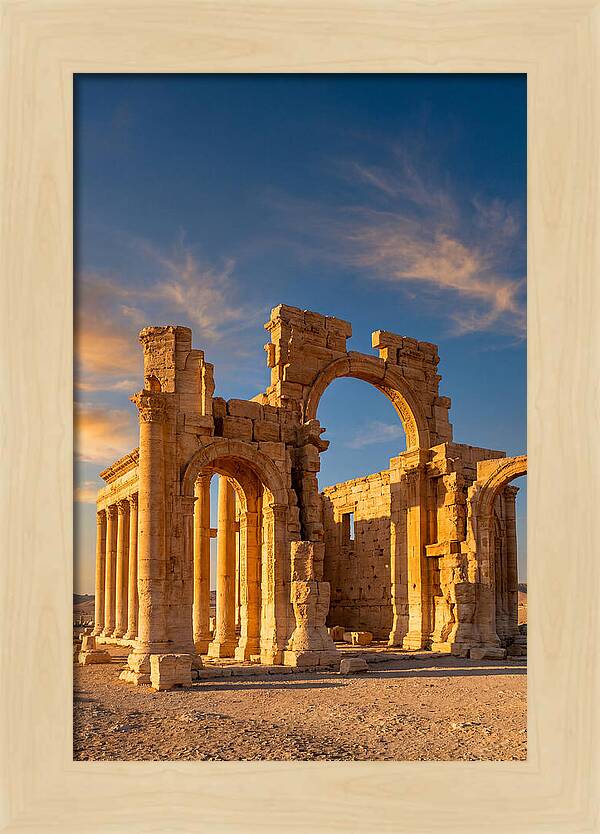 Temple Of Bel Ruins At Golden Hour